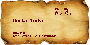 Hurta Nimfa névjegykártya